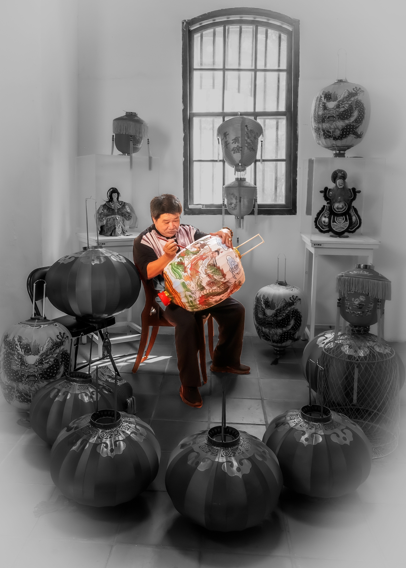 03-銅牌-吳長提-鹿港畫燈籠3