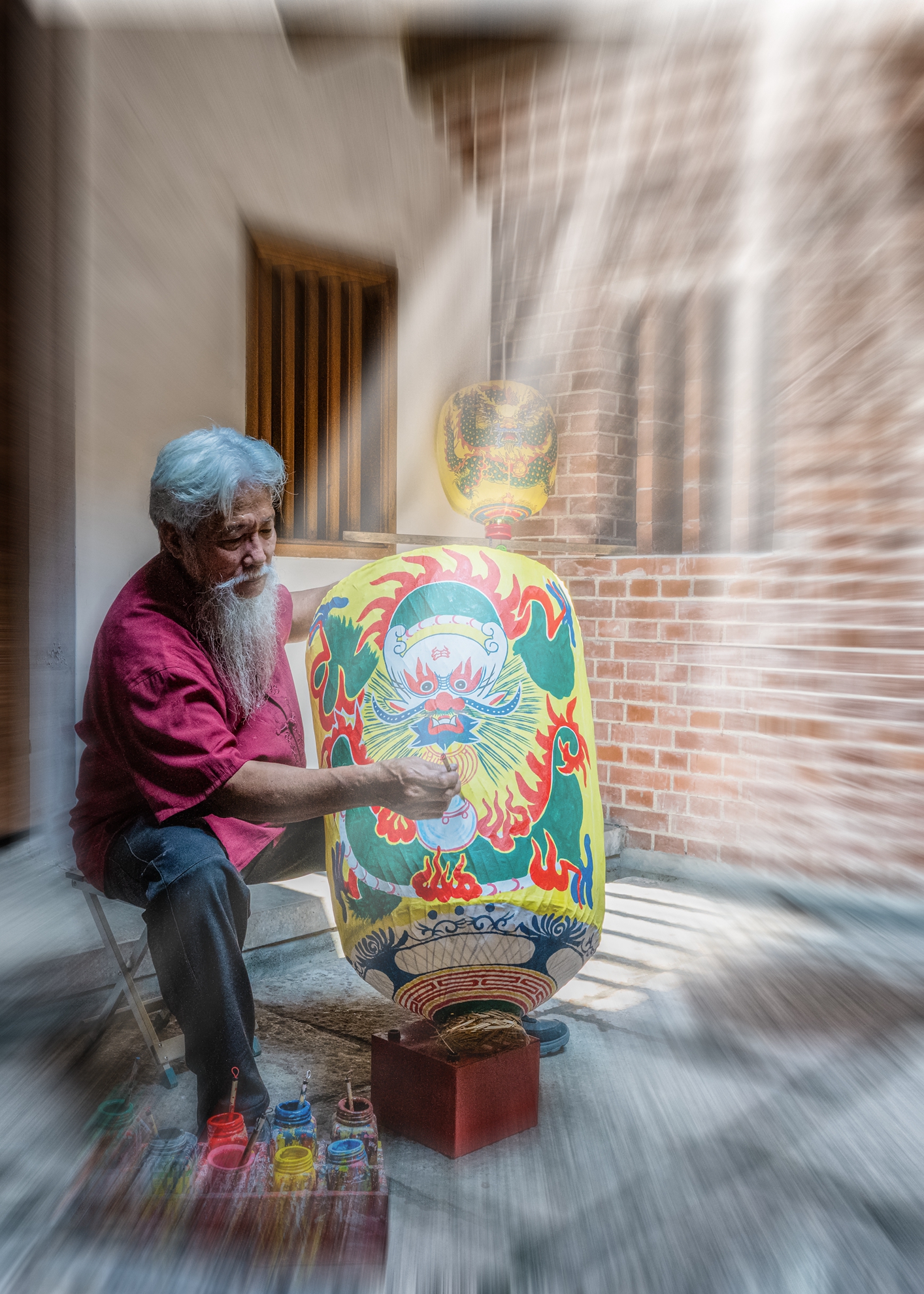 05-入選-吳秀玲-畫燈籠1