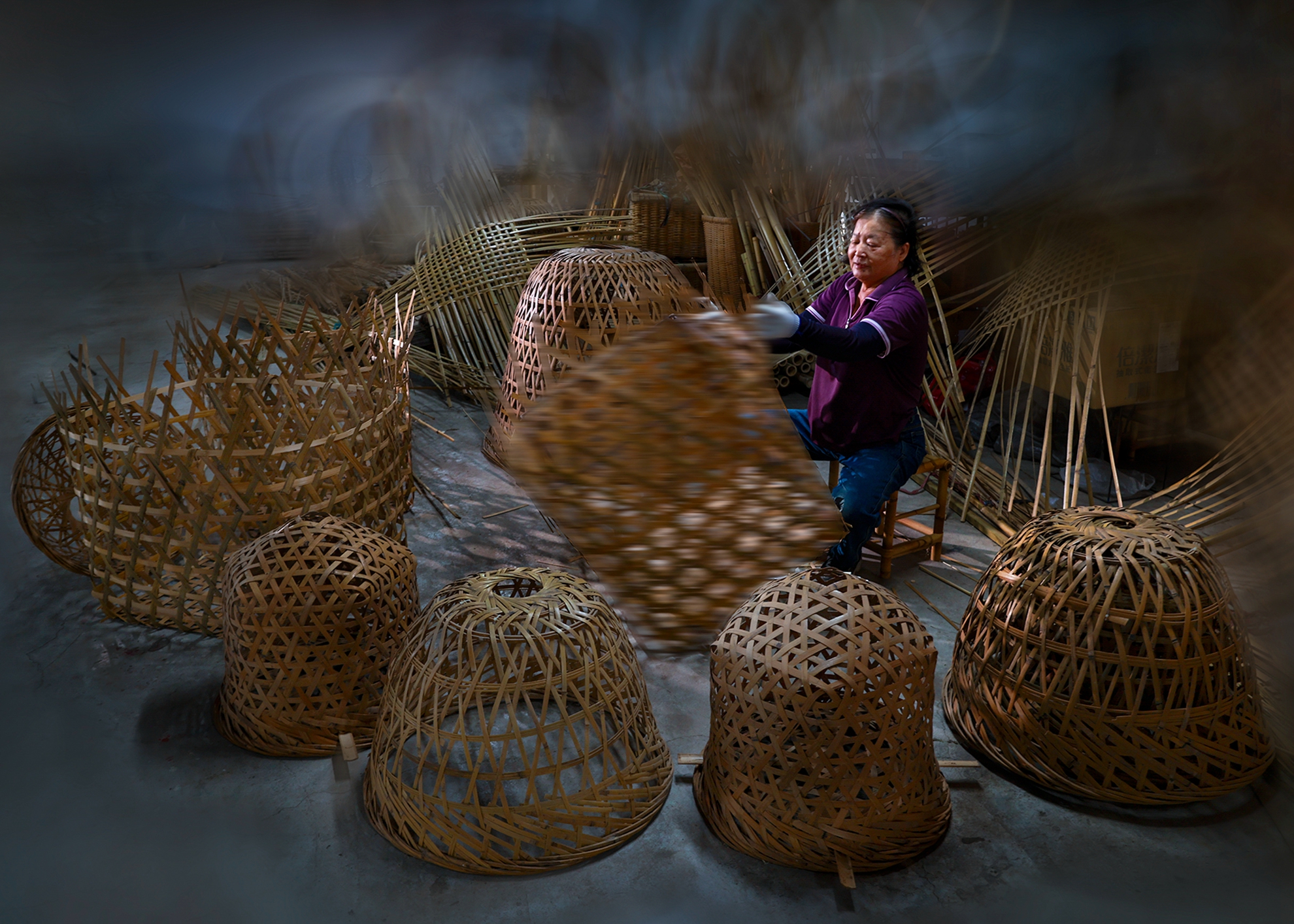 02-銀牌-楊清福-編竹籠達人