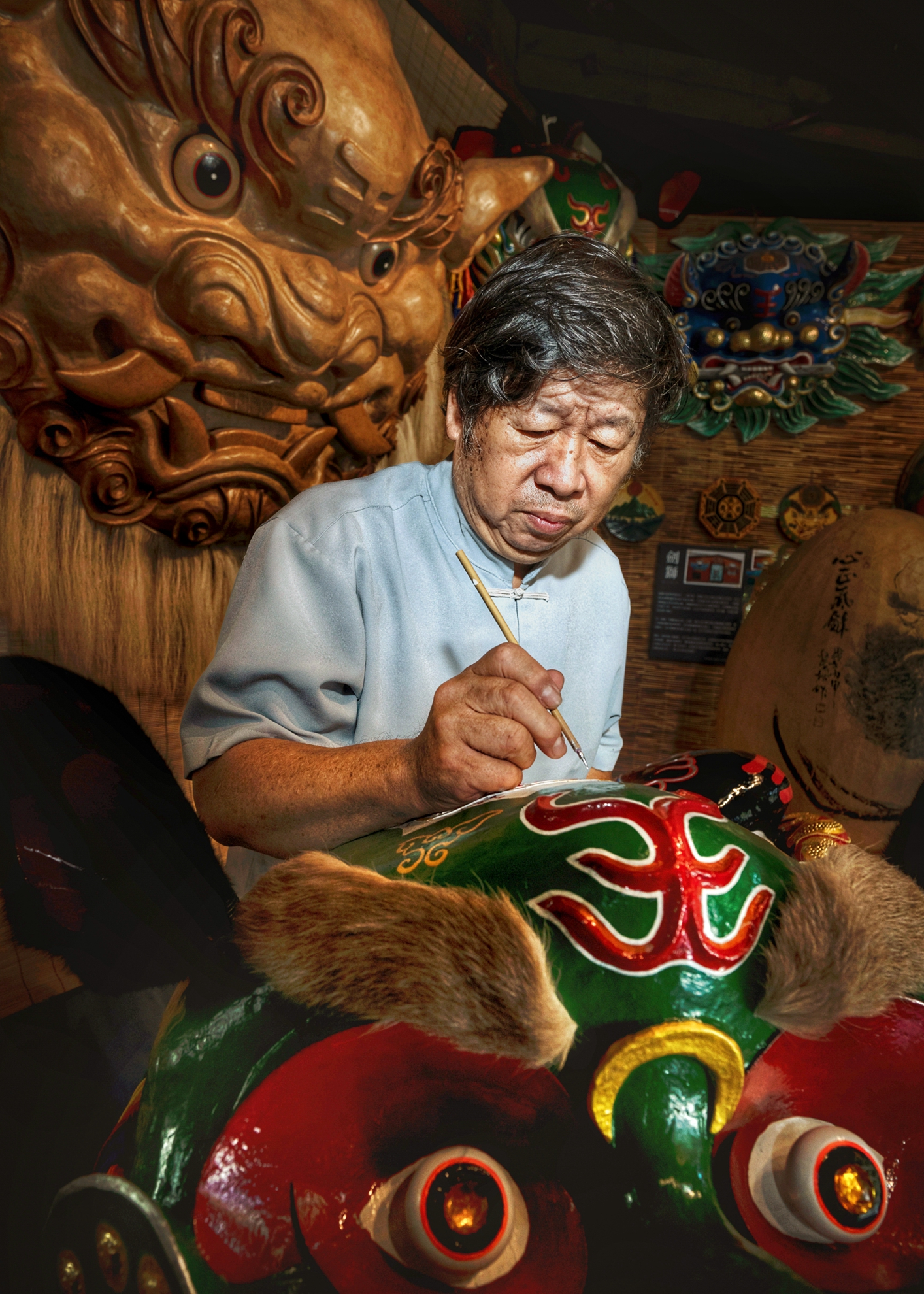 05_入選_胡菀玲_畫師畫獅