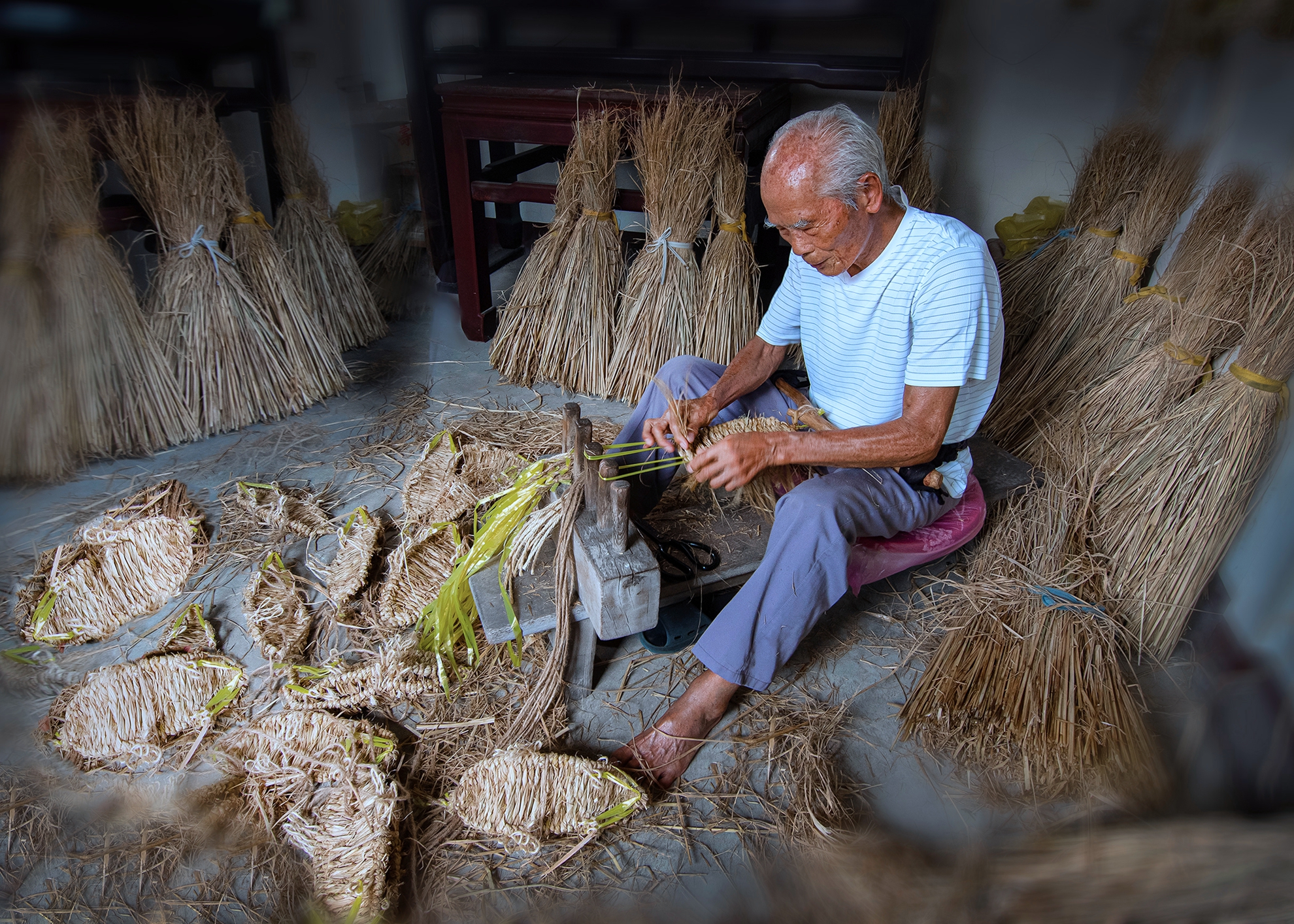 05.入選.草鞋手工製作02.楊清福