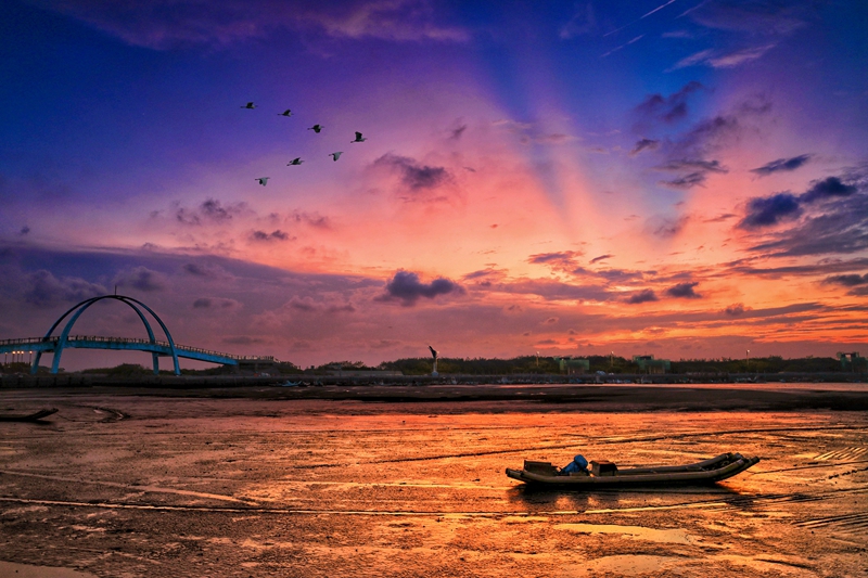 7月入選-邱瑞山-王功夕陽霞光