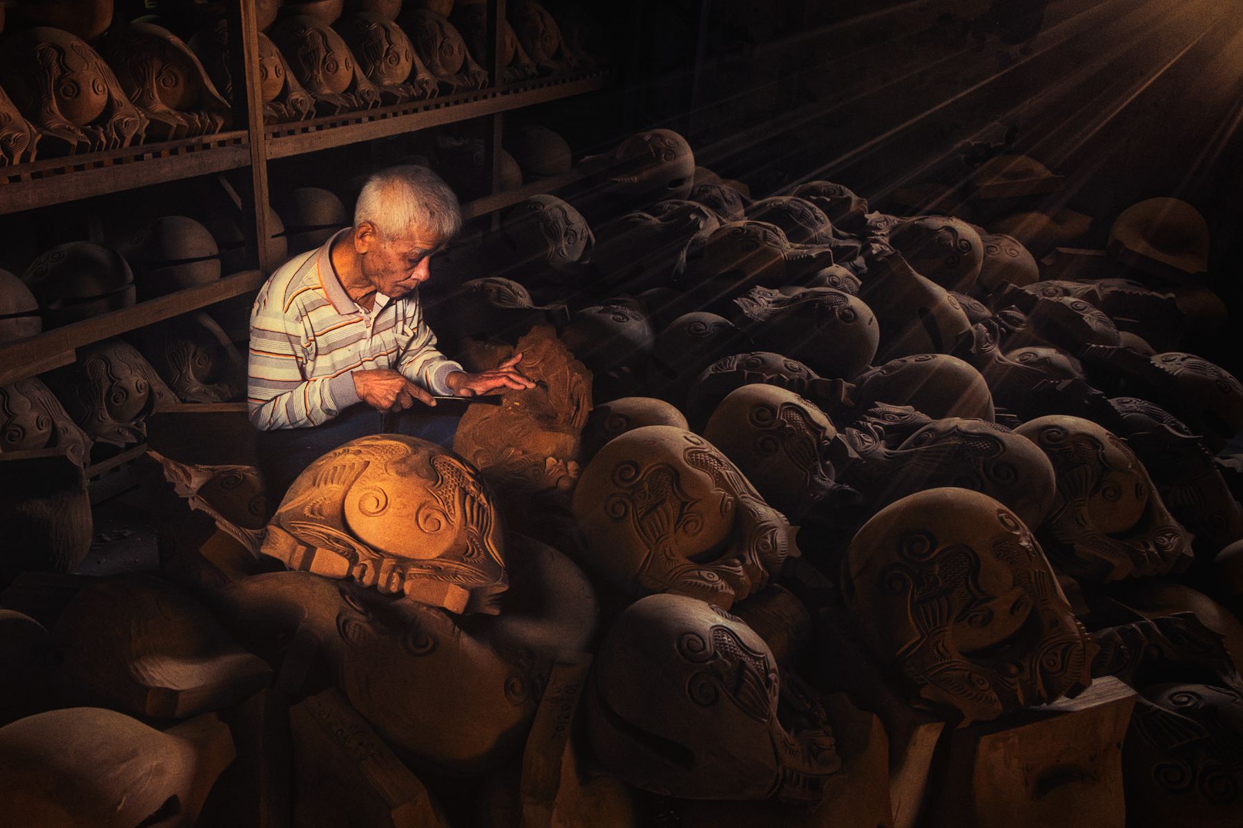 8月入選-陳瀅全-手作木魚