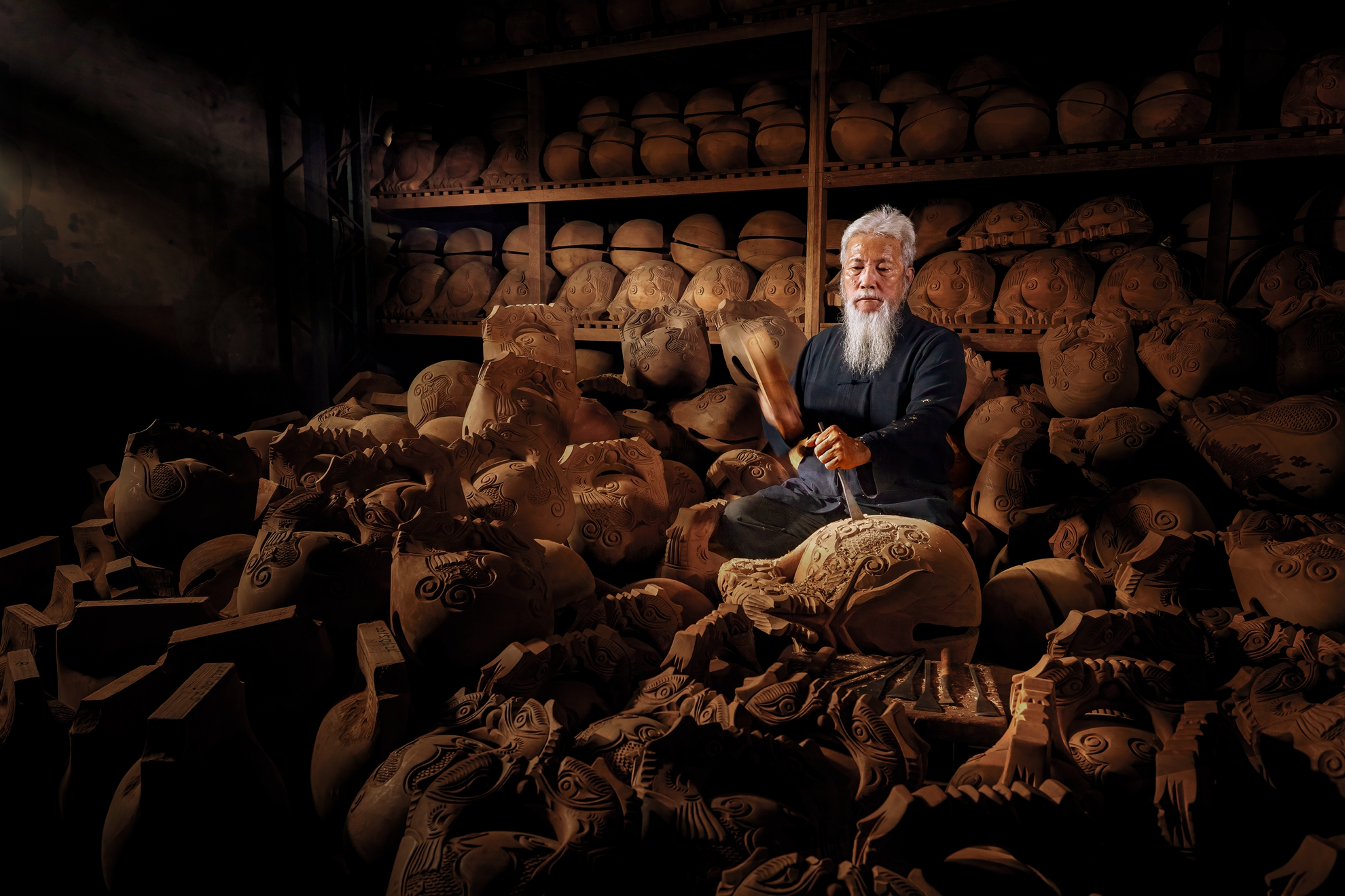 12月入選-邱瑞山-木魚雕刻