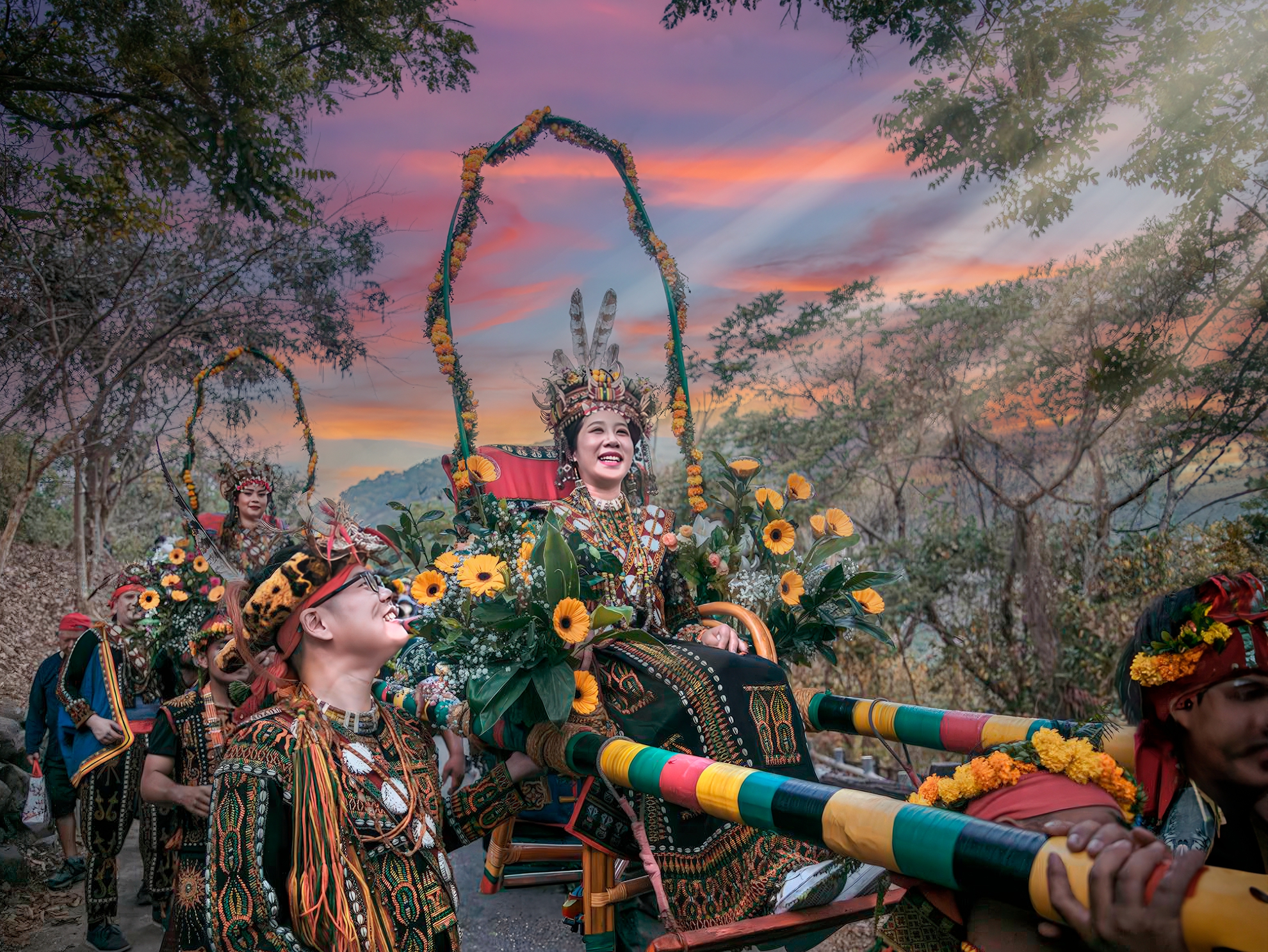 9月-入選-吳(糸秀)華-魯凱族娶親-歡