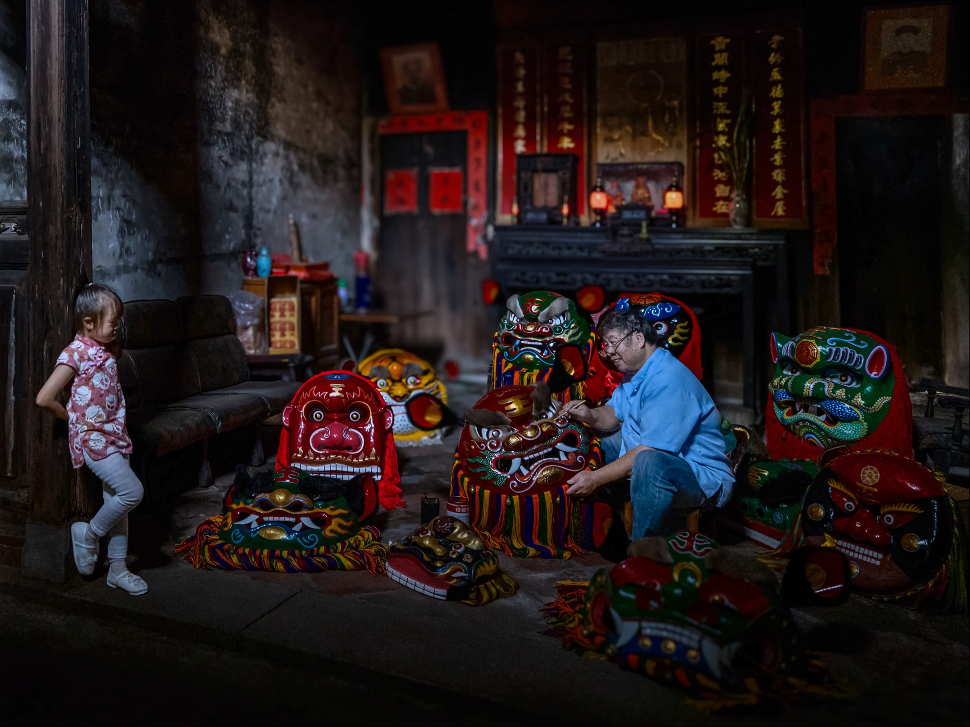 6月-入選-黃清圳-畫獅頭