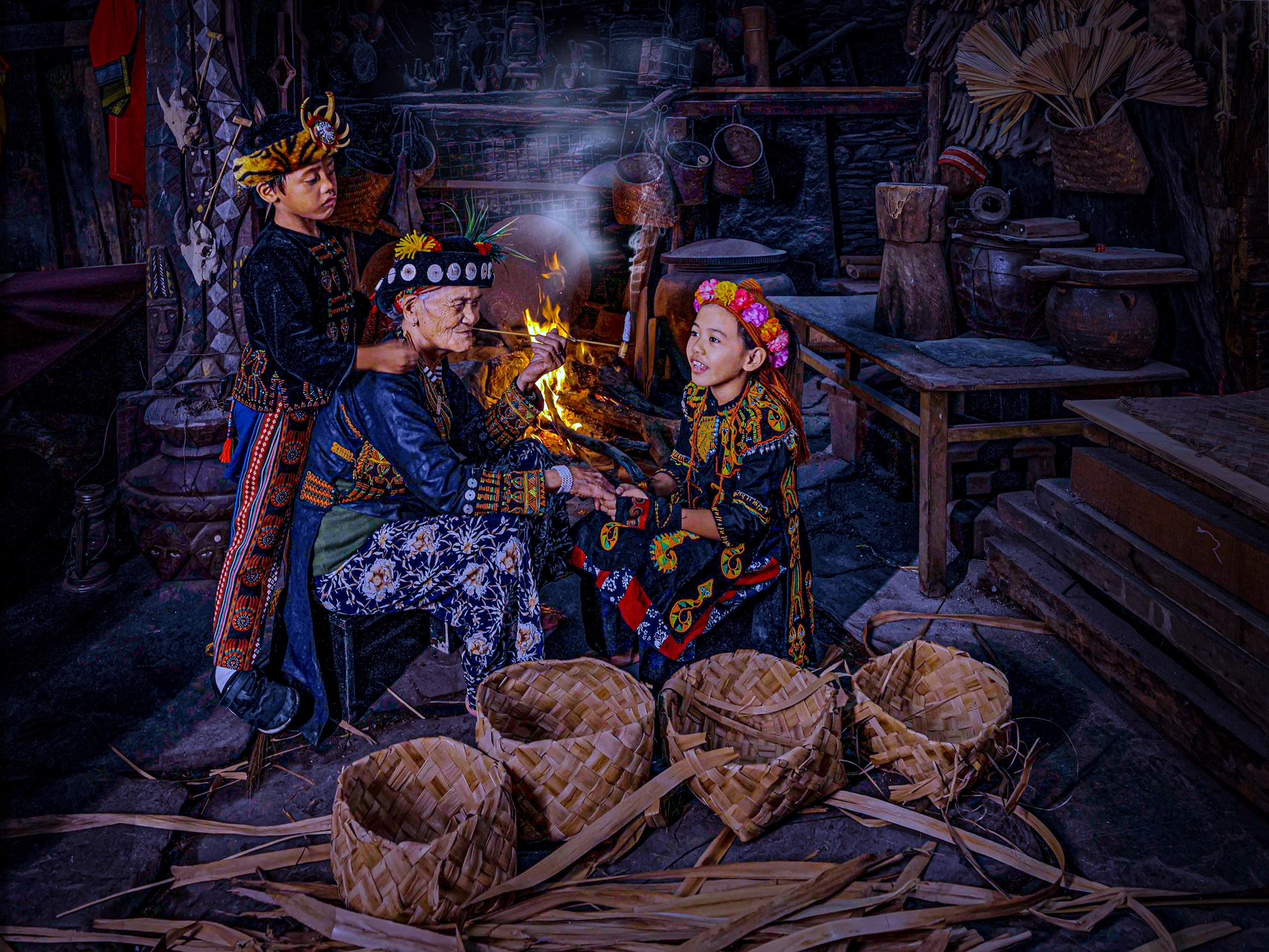 7月-(春)-入選-黃清圳-祖孫情