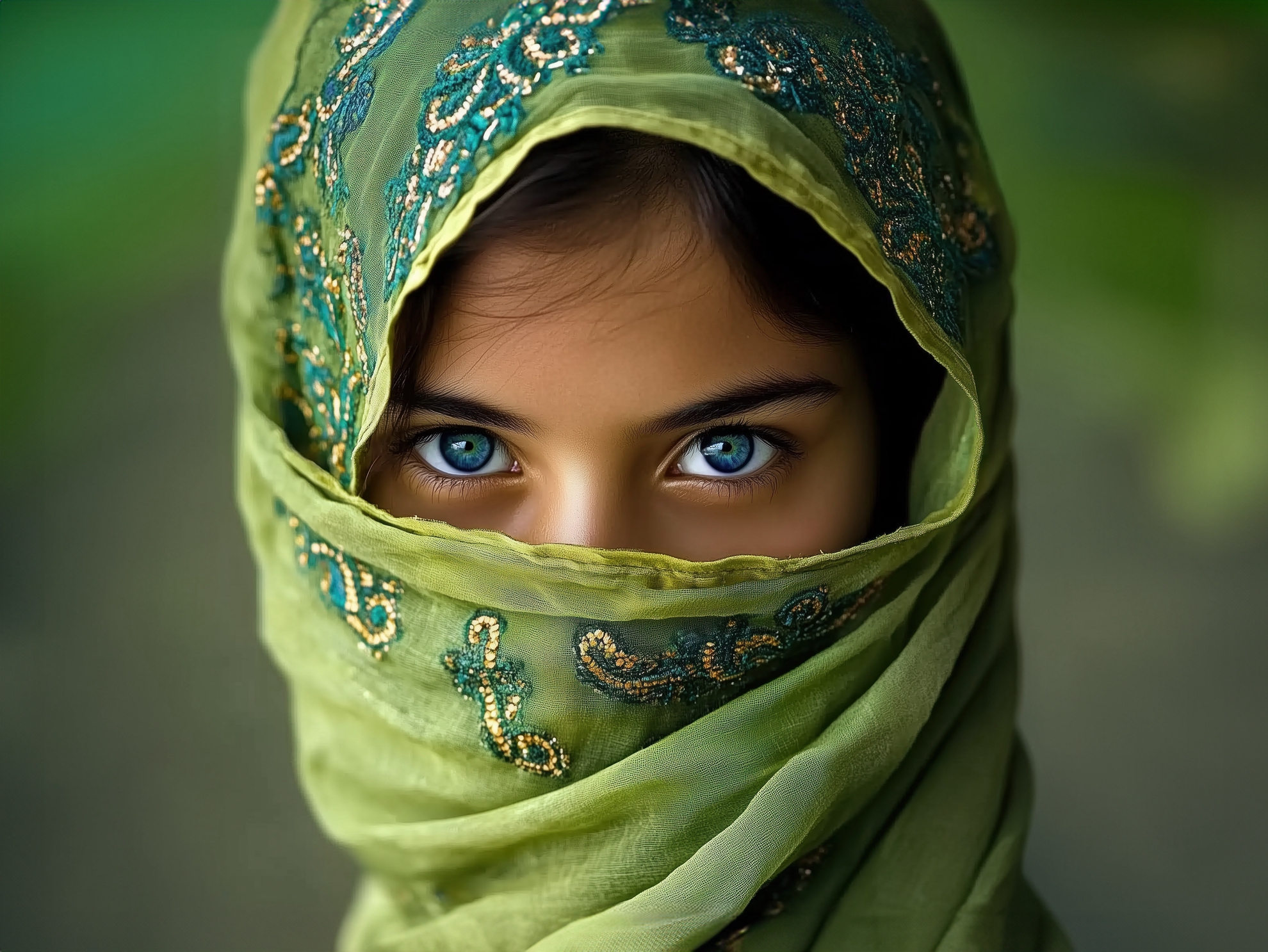 12月-佳作-吳(糸秀)華-印度少女