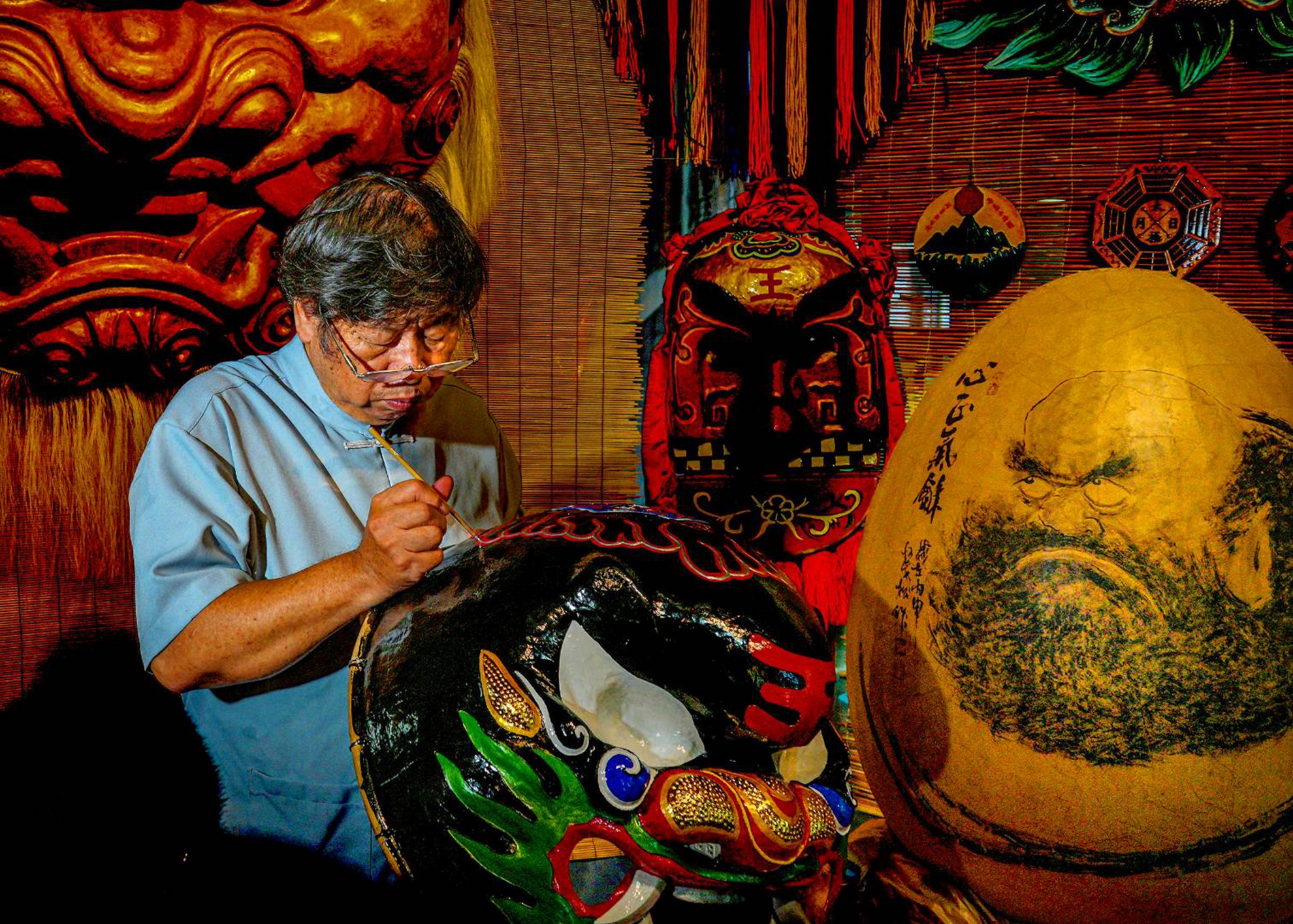 7月-(秋)-入選-張坤柏-製獅頭