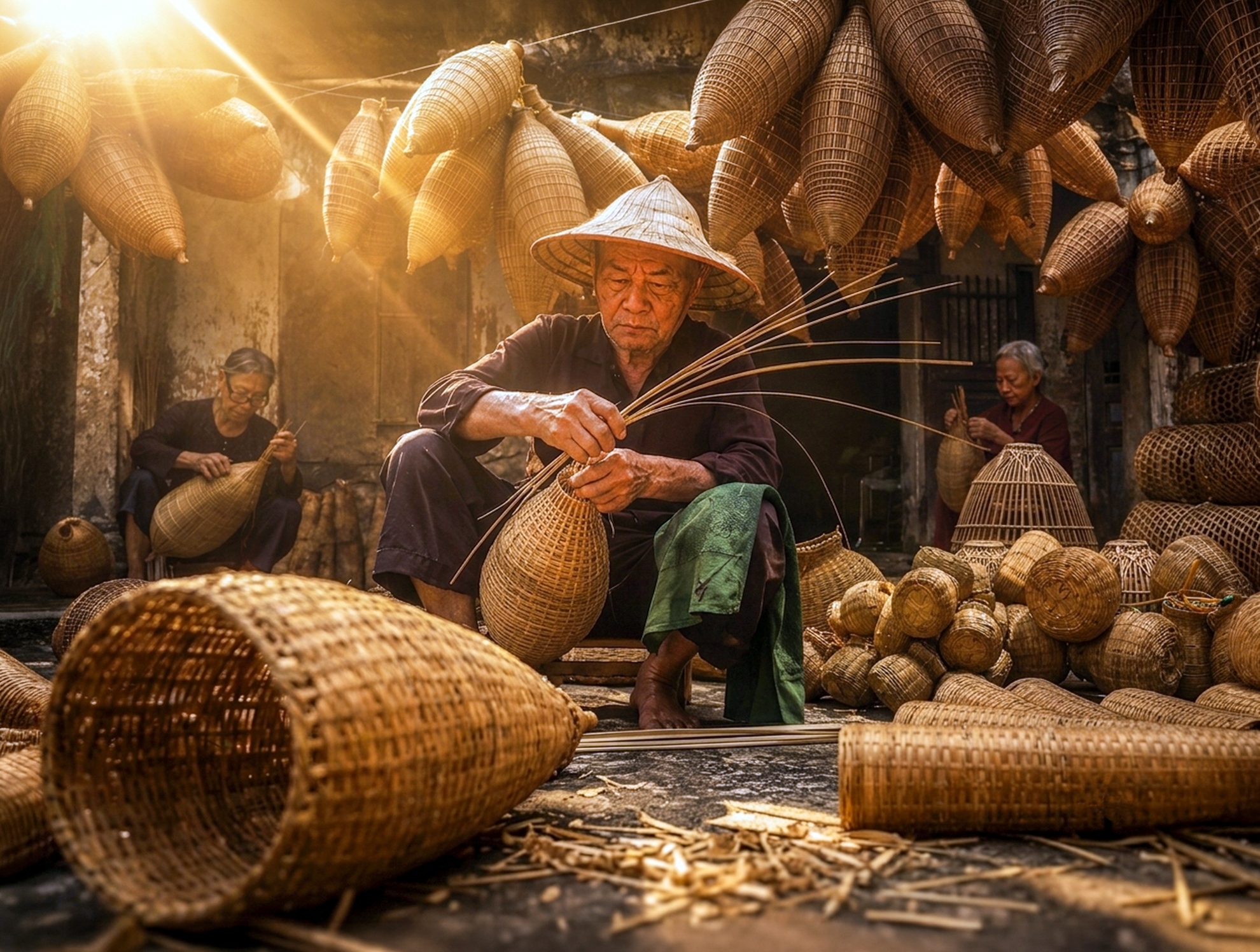8月-(春)-佳作-姚國山-魚簍匠心